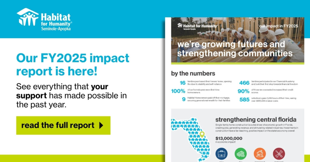 August 2025 Newsletter Header Showing FY 2025 Impact Report