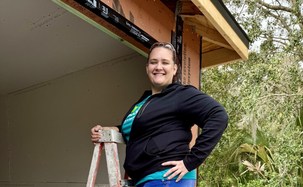 Priscilla Working on Job Site 2