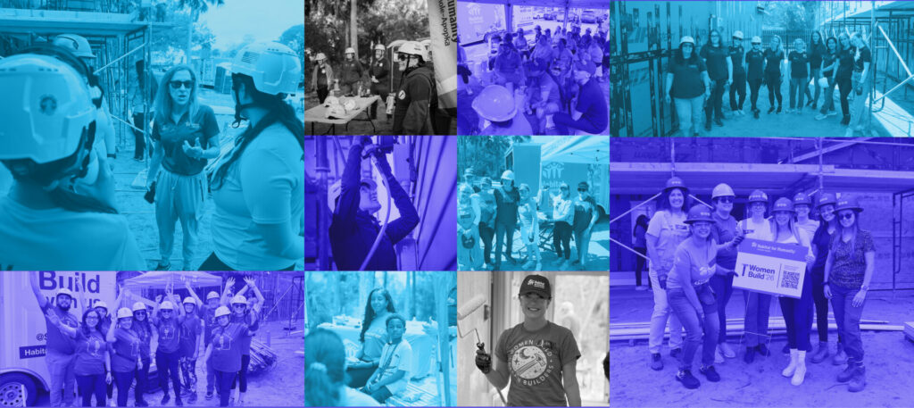 Women Build 2027 Collage Azul y Morado V3